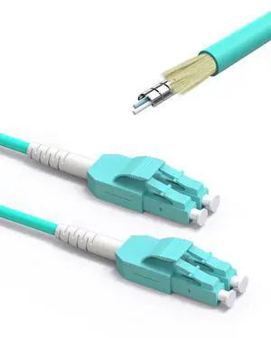OM3 LC to LC Fiber Patch Cable Armored Uniboot, Multimode Fiber Jumper MM Optical Patch Cord Cable for SFP+ Transceivers 10GB 50/125µm LSZH -18M/60FT 1pack OM3 LC to LC Fiber Patch Cable Armored Uniboot, Multimode Fiber Jumper MM Optical Patch Cord Cable for SFP+ Transceivers 10GB 50/125µm LSZH -18M/60FT 1pack