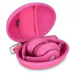 Headphone Case Fits for Beats Studio Pro/Solo 4 / Solo 3 / Studio 3 / for TOZO HA1/ for TOZO HT2 On-Ear Bluetooth Headphones, Case Only (Rose Red) Headphone Case Fits for Beats Studio Pro/Solo 4 / Solo 3 / Studio 3 / for TOZO HA1/ for TOZO HT2 On-Ear Bluetooth Headphones, Case Only (Rose Red)