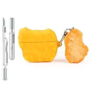 Case for AirPods 4th Generation Wireless Earbuds (2024) with Doll and Carabiner and Cleaning Pen Kit, Silicone Charging Protective Cover with Cartoon Skin Design for AirPods 4 Case for AirPods 4th Generation Wireless Earbuds (2024) with Doll and Carabiner and Cleaning Pen Kit, Silicone Charging Protective Cover with Cartoon Skin Design for AirPods 4
