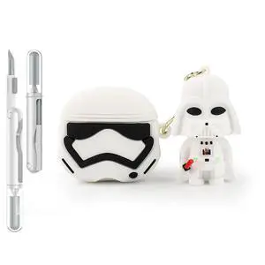 Case for AirPods 4th Generation Wireless Earbuds (2024) with Doll and Carabiner and Cleaning Pen Kit, Silicone Charging Protective Cover with Cartoon Skin Design for AirPods 4 Case for AirPods 4th Generation Wireless Earbuds (2024) with Doll and Carabiner and Cleaning Pen Kit, Silicone Charging Protective Cover with Cartoon Skin Design for AirPods 4