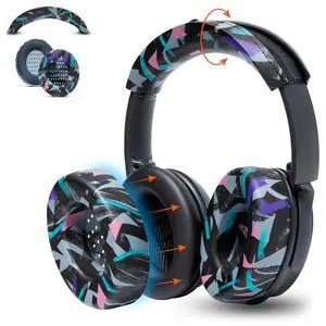 SweatZ and BandZ Protective Sweat Cover & Headband Cover Bundle for Bose QuietComfort 35 Headphones by Wicked Cushions | 90's Black SweatZ and BandZ Protective Sweat Cover & Headband Cover Bundle for Bose QuietComfort 35 Headphones by Wicked Cushions | 90's Black
