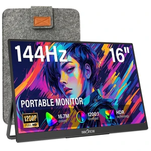 16" Portable Monitor 144Hz Portable Gaming Monitor with Protective Sleeve, 1200P FHD External Monitor, Lightweight, Extra Second Screen for Laptop, PS5, Mac, Xbox (Not Includes Adapter) 16" Portable Monitor 144Hz Portable Gaming Monitor with Protective Sleeve, 1200P FHD External Monitor, Lightweight, Extra Second Screen for Laptop, PS5, Mac, Xbox (Not Includes Adapter)