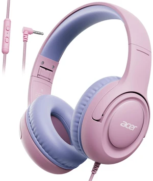 Kids Headphones for School, 85-94dB Limiter, 3.5mm Jack, w/Mic HK03 Foldable Wired Over Ear Headphones, for Toddler School/Tablet/iPad/PC/Travel, Pink-Purple Kids Headphones for School, 85-94dB Limiter, 3.5mm Jack, w/Mic HK03 Foldable Wired Over Ear Headphones, for Toddler School/Tablet/iPad/PC/Travel, Pink-Purple