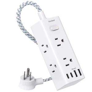 Power Strip Surge Protector, 1Ft Short Extension Cord Flat Plug 6 Outlets with 4 USB Ports (2 USB C), Wall Mount Small Power Strip for Travel, Home Office College Dorm Essentials Station Power Strip Surge Protector, 1Ft Short Extension Cord Flat Plug 6 Outlets with 4 USB Ports (2 USB C), Wall Mount Small Power Strip for Travel, Home Office College Dorm Essentials Station