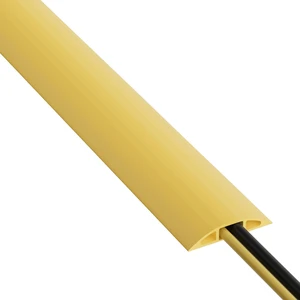 6ft Floor Cord Cover, Floor Cable Protector, Extension Cord Cover, Protect Wires & Prevent Cable Trips, Cable Management Solution - Cord Cavity = 0.63" (W) x 0.31" (H) - Safety Yellow 6ft Floor Cord Cover, Floor Cable Protector, Extension Cord Cover, Protect Wires & Prevent Cable Trips, Cable Management Solution - Cord Cavity = 0.63" (W) x 0.31" (H) - Safety Yellow