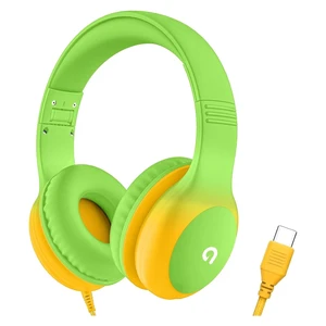 Wired Kids Headphones with USB C Plug, 85dB Safe Volume, Adjustable Headband, Tangle-Free Cord Headphones for School, Tablet, Travel (Lime Green & Orange, Without Microphone) Wired Kids Headphones with USB C Plug, 85dB Safe Volume, Adjustable Headband, Tangle-Free Cord Headphones for School, Tablet, Travel (Lime Green & Orange, Without Microphone)