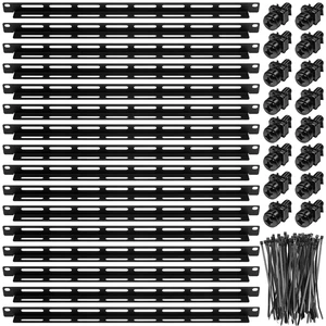 16 Sets 1u 19 Inch Server Rack Cable Management Tie Bar Kit Include 16 Pack 1u Bars, 100 Zip Tie, 32 Cage Nuts & 32 Screw Work with Open Frame Enclosure Network Cabinet Mount Wire Management 16 Sets 1u 19 Inch Server Rack Cable Management Tie Bar Kit Include 16 Pack 1u Bars, 100 Zip Tie, 32 Cage Nuts & 32 Screw Work with Open Frame Enclosure Network Cabinet Mount Wire Management