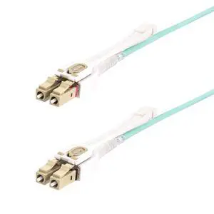 8m (26.2ft) LC (UPC) OM4 Multimode Fiber Optic Cable, 50/125, 100G, Low Insertion Loss, LSZH Fiber Jumper Cord | OM4 LOMMF, Optic, 125, Low Insertion Loss, LSZH, Jumper Cord, 100Gbps, Push-pull tabs f 8m (26.2ft) LC (UPC) OM4 Multimode Fiber Optic Cable, 50/125, 100G, Low Insertion Loss, LSZH Fiber Jumper Cord | OM4 LOMMF, Optic, 125, Low Insertion Loss, LSZH, Jumper Cord, 100Gbps, Push-pull tabs f