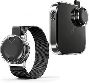 for Anker Soundcore Work Wearable AI Voice Recorder Dedicated Protection Set | PC + TPU Clear Cover for Charging Case + Clear Cover for Recorder Body + Metal Bracelet for Anker Soundcore Work Wearable AI Voice Recorder Dedicated Protection Set | PC + TPU Clear Cover for Charging Case + Clear Cover for Recorder Body + Metal Bracelet