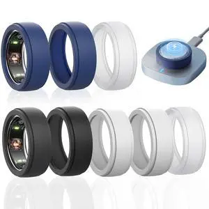 8 Pack Ring Covers for Oura Ring Gen 3 & Gen 4 (Ceramic), Anti-Scratch Elastic Silicone Ring Protector, Full Coverage Protective Sleeves for Workout & Daily Wear, Size M (Ring Size 11/12/13/14/15) 8 Pack Ring Covers for Oura Ring Gen 3 & Gen 4 (Ceramic), Anti-Scratch Elastic Silicone Ring Protector, Full Coverage Protective Sleeves for Workout & Daily Wear, Size M (Ring Size 11/12/13/14/15)
