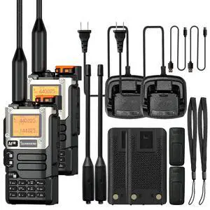 2 Packs Quansheng UV-K5(8) Radio USB-C Charging UV-K6 Two Way Radio Long Range with NOAA for Adults 5W UHF/VHF Dual Band DTMF AM FM Walkie Talkie Rechargeable 2 Packs Quansheng UV-K5(8) Radio USB-C Charging UV-K6 Two Way Radio Long Range with NOAA for Adults 5W UHF/VHF Dual Band DTMF AM FM Walkie Talkie Rechargeable