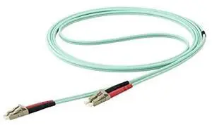 7m (22ft) LC/UPC OM4 Multimode Fiber Optic Cable, 50/125, 100G, Low Insertion Loss, LSZH Fiber Jumper Cord | Low insertion loss, 125, LSZH, Jumper Cord, OM4 laser-optimized aqua fiber, 100Gbps, UPC po 7m (22ft) LC/UPC OM4 Multimode Fiber Optic Cable, 50/125, 100G, Low Insertion Loss, LSZH Fiber Jumper Cord | Low insertion loss, 125, LSZH, Jumper Cord, OM4 laser-optimized aqua fiber, 100Gbps, UPC po