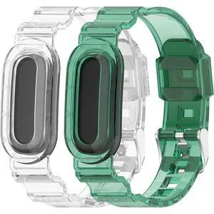 2-Pack Sport Band for Google Fitbit Air, Water & Sweat Resistant, Rugged Breathable Replacement Case Band, Transparent Crystal Adjustable TPU Strap Bumper Case for Fitbit Air for Women Men 2-Pack Sport Band for Google Fitbit Air, Water & Sweat Resistant, Rugged Breathable Replacement Case Band, Transparent Crystal Adjustable TPU Strap Bumper Case for Fitbit Air for Women Men