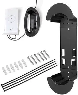 Starlink Ethernet Cable Caddy - 2-in-1 StarLink Router Wall Mount Bracket for Starlink Gen 2, Gen 3, HP - Organizes Ethernet Adapter & 150ft Cable for Home, RV, Boat (Black) Starlink Ethernet Cable Caddy - 2-in-1 StarLink Router Wall Mount Bracket for Starlink Gen 2, Gen 3, HP - Organizes Ethernet Adapter & 150ft Cable for Home, RV, Boat (Black)