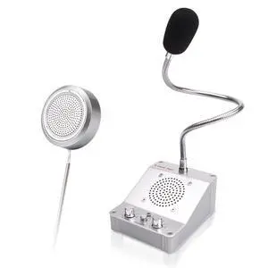 2-Way Window Intercom System, High-Power Voice Transmission Speaker for Bank, Hospital, Station & Store Counter 2-Way Window Intercom System, High-Power Voice Transmission Speaker for Bank, Hospital, Station & Store Counter