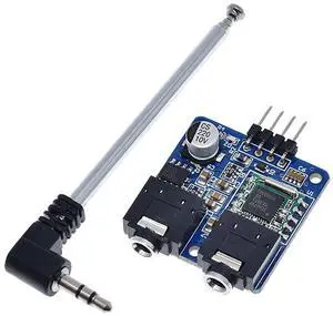 76-108MHZ 5V TEA5767 FM Stereo Radio Module + Cable Antenna 76-108MHZ 5V TEA5767 FM Stereo Radio Module + Cable Antenna