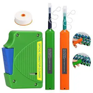 4 in 1 Fiber Optic Cleaner Pen Kit 2.5/1.25mm SC FC ST LC Connector Cleaner | Fiber optic cable endface cleaning tools, supports over 800 cleans, for fiber network maintenance cleaning 4 in 1 Fiber Optic Cleaner Pen Kit 2.5/1.25mm SC FC ST LC Connector Cleaner | Fiber optic cable endface cleaning tools, supports over 800 cleans, for fiber network maintenance cleaning