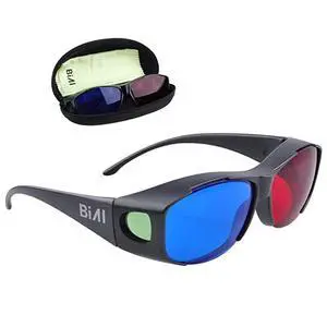 2 Pack Red-Blue 3D Glasses with Case Glassese Cloth Cyan Anaglyph Simple Style 3D Movie Game- Extra Upgrade 2 Pack Red-Blue 3D Glasses with Case Glassese Cloth Cyan Anaglyph Simple Style 3D Movie Game- Extra Upgrade