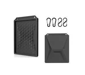 Starlink Mini Protective Cover Case, All Purpose Silicone Protective Case for Starlink Mini Dish with 2 Sets Additional Securing Buckles for Travel and Outdoor (Black) Starlink Mini Protective Cover Case, All Purpose Silicone Protective Case for Starlink Mini Dish with 2 Sets Additional Securing Buckles for Travel and Outdoor (Black)