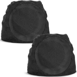 Solar Rock & Stone Speakers (2-Pack) Auto-TWS Stereo 40W, Bluetooth 5.4, USB-C & Solar Powered, IP44 Waterproof for Patio Garden Backyard Deck (Up to 38H LED Ambiance)(Black) Solar Rock & Stone Speakers (2-Pack) Auto-TWS Stereo 40W, Bluetooth 5.4, USB-C & Solar Powered, IP44 Waterproof for Patio Garden Backyard Deck (Up to 38H LED Ambiance)(Black)