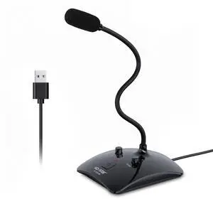 USB Gooseneck Conference Microphone, Flexible 360° Omnidirectional Desktop Mic with Noise-Canceling, Mute Button & Volume Control, Plug & Play for Meeting, Streaming, Podcast, PC/Mac/Laptop USB Gooseneck Conference Microphone, Flexible 360° Omnidirectional Desktop Mic with Noise-Canceling, Mute Button & Volume Control, Plug & Play for Meeting, Streaming, Podcast, PC/Mac/Laptop