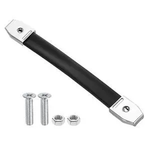 9.9 Inches Speaker Cabinet Strap Handles, Handle Pull Metal Caps Buckle Grasp Strap Hardware for Speaker Flight Case, Silver 9.9 Inches Speaker Cabinet Strap Handles, Handle Pull Metal Caps Buckle Grasp Strap Hardware for Speaker Flight Case, Silver