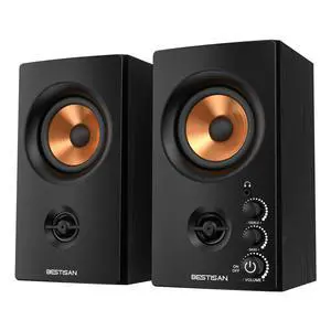 Active Bookshelf Speakers for Record Player | Wireless BT + Wired RCA Dual Input, Easy Setup, for Turntable/PC/Gaming, 50W Stereo Sound, Headphone out, SR80 Active Bookshelf Speakers for Record Player | Wireless BT + Wired RCA Dual Input, Easy Setup, for Turntable/PC/Gaming, 50W Stereo Sound, Headphone out, SR80