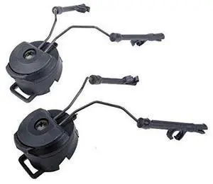ARC Rail Headset Adapter Set for Tactical Helmets | Compatible with 3M Peltor ComTac Walker Razor Headsets| ARC Rail Hearing Protection and Adapter for ACH MICH Fast High Cut Helmets ARC Rail Headset Adapter Set for Tactical Helmets | Compatible with 3M Peltor ComTac Walker Razor Headsets| ARC Rail Hearing Protection and Adapter for ACH MICH Fast High Cut Helmets