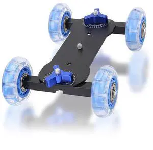 Camera Slider, Camera Table Dolly Slider Desktop Rail Roller Track | 10KG Capacity Mini Adjustable Skater Car Portable for DSLR Camcorder Mirrorless Smartphone Video Low Level Shooting Panning Camera Slider, Camera Table Dolly Slider Desktop Rail Roller Track | 10KG Capacity Mini Adjustable Skater Car Portable for DSLR Camcorder Mirrorless Smartphone Video Low Level Shooting Panning