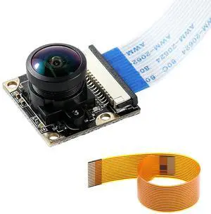 5MP OV5647 Sensor for Raspberry Pi Camera Module 1080P Video Webcam Ultra Wide Angle 160°FOV Adjustable Focus Compatible with Raspberry Pi 5 / 4B / 3B+ / 3B / Zero 5MP OV5647 Sensor for Raspberry Pi Camera Module 1080P Video Webcam Ultra Wide Angle 160°FOV Adjustable Focus Compatible with Raspberry Pi 5 / 4B / 3B+ / 3B / Zero