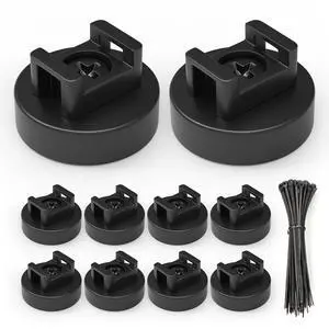 10Pcs Cable Ties Magnetic, Multipurpose Magnetic Wire Clip, Cable Wire Base with 60Pcs Releasable Cable Ties (22 x 16mm) 10Pcs Cable Ties Magnetic, Multipurpose Magnetic Wire Clip, Cable Wire Base with 60Pcs Releasable Cable Ties (22 x 16mm)