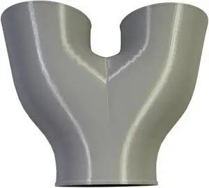 4 Inch Air Duct Y Splitter (Grey) 4 Inch Air Duct Y Splitter (Grey)