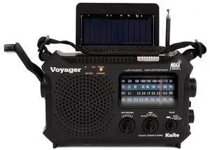KA500L 4-Way Powered Emergency AM/FM/SW NOAA Weather Alert Radio with Solar, Dynamo Crank, Flashlight and Reading Lamp, Black KA500L 4-Way Powered Emergency AM/FM/SW NOAA Weather Alert Radio with Solar, Dynamo Crank, Flashlight and Reading Lamp, Black
