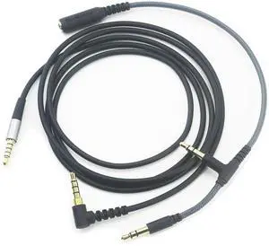 Replacement Audio Cable 3.5mm 5 Pole Male Compatible with SteelSeries Arctis Nova 1, 1X, Pro, 7, 7X, 1P Gaming Headset 1.3meters/4.3feet Replacement Audio Cable 3.5mm 5 Pole Male Compatible with SteelSeries Arctis Nova 1, 1X, Pro, 7, 7X, 1P Gaming Headset 1.3meters/4.3feet