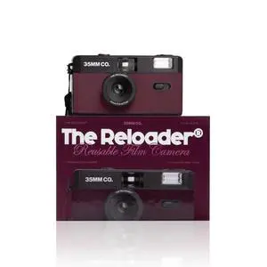 35mm Reusable Film Camera with Flash, Compatible with All 35mm Film, Analog Point & Shoot with Manual Advance & Rewind, Perfect for Travel, Beginners & Everyday Nostalgia - Plum Glaze 35mm Reusable Film Camera with Flash, Compatible with All 35mm Film, Analog Point & Shoot with Manual Advance & Rewind, Perfect for Travel, Beginners & Everyday Nostalgia - Plum Glaze