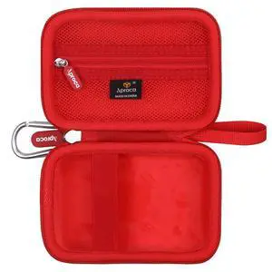 Case Compatible with JBL Go 4 / Go 3 Ultra-Portable Waterproof Dustproof Bluetooth Speaker, Portable Storage Bag for Accessories -Red (Case Only) Case Compatible with JBL Go 4 / Go 3 Ultra-Portable Waterproof Dustproof Bluetooth Speaker, Portable Storage Bag for Accessories -Red (Case Only)
