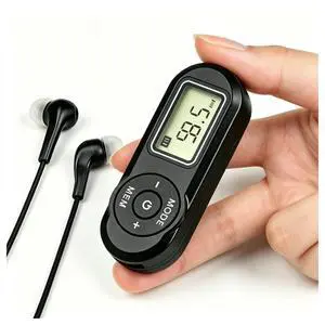 Mini DSP FM Radio Portable, Pocket Radio LCD Belt Clip for Seniors Outdoor | Lightweight Battery Powered FM Radio with Headphones, 20 Preset Stations & Station Memory for Jogging Hiking Travel Mini DSP FM Radio Portable, Pocket Radio LCD Belt Clip for Seniors Outdoor | Lightweight Battery Powered FM Radio with Headphones, 20 Preset Stations & Station Memory for Jogging Hiking Travel