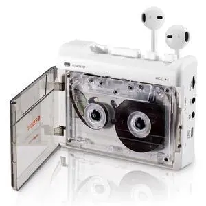 Portable Retro Recordable Cassette Player | Vintage Cassette Tape Player Recorder, Audio Player with Earphone Jack, Battery Operated or AC Powered, Tape Recorder Portable Retro Recordable Cassette Player | Vintage Cassette Tape Player Recorder, Audio Player with Earphone Jack, Battery Operated or AC Powered, Tape Recorder