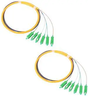 6-Strand SC APC Singlemode Pigtail 1.2m, 2-Pack | 6F SC/APC singlemode fiber pigtails, 9/125um, low insertion loss. For FTTH, data centers, and network patching 6-Strand SC APC Singlemode Pigtail 1.2m, 2-Pack | 6F SC/APC singlemode fiber pigtails, 9/125um, low insertion loss. For FTTH, data centers, and network patching