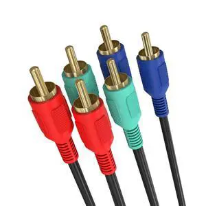 3-RCA Male to 3RCA Male RGB Component Video Cable For HDTV - 25 Feet 3-RCA Male to 3RCA Male RGB Component Video Cable For HDTV - 25 Feet