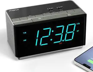 Alarm Clock Radio 3501 | Bluetooth Stereo Speakers, FM Radio, Dual Alarm, Snooze, Brightness Dimmer, USB Charging Alarm Clock Radio 3501 | Bluetooth Stereo Speakers, FM Radio, Dual Alarm, Snooze, Brightness Dimmer, USB Charging