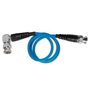 20" 12G SDI Cable with Straight to Right-Angle Connectors for 4K 60p Camera Monitors and Transmitters | High-Speed, 4K 60P,and 8K 30P Video formats | Blue 20" 12G SDI Cable with Straight to Right-Angle Connectors for 4K 60p Camera Monitors and Transmitters | High-Speed, 4K 60P,and 8K 30P Video formats | Blue