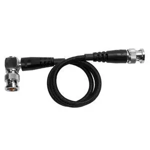 20" 12G SDI Cable with Straight to Right-Angle Connectors for 4K 60p Camera Monitors and Transmitters | High-Speed, 4K 60P,and 8K 30P Video formats | Black 20" 12G SDI Cable with Straight to Right-Angle Connectors for 4K 60p Camera Monitors and Transmitters | High-Speed, 4K 60P,and 8K 30P Video formats | Black