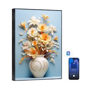 Wireless Bluetooth Speakers with Remote Control,Art Painting Decoration Speakers Wall Mounted,Built-in Battery, Suitable for Bedroom, Office, Living Room, Hotel, Restaurant Wireless Bluetooth Speakers with Remote Control,Art Painting Decoration Speakers Wall Mounted,Built-in Battery, Suitable for Bedroom, Office, Living Room, Hotel, Restaurant