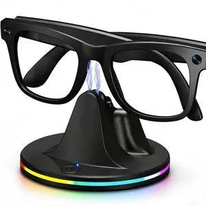 Charging Dock Compatible with Meta Ray-Ban Glasses, Charging Stand Compatible with Wayfarer, Skyler, Headliner & Oakley Meta HSTN, with LED Power Status Light and USB-C Cable Charging Dock Compatible with Meta Ray-Ban Glasses, Charging Stand Compatible with Wayfarer, Skyler, Headliner & Oakley Meta HSTN, with LED Power Status Light and USB-C Cable