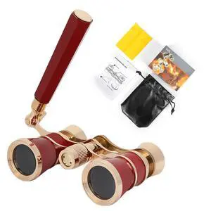 Opera Glasses Binoculars, 3X25 Concert Binoculars, High-Definition Optical Lens Adjustable Focus Button and Foldable Stretchable Handle Theater Glasses for Music Concert, Cinema Opera Glasses Binoculars, 3X25 Concert Binoculars, High-Definition Optical Lens Adjustable Focus Button and Foldable Stretchable Handle Theater Glasses for Music Concert, Cinema