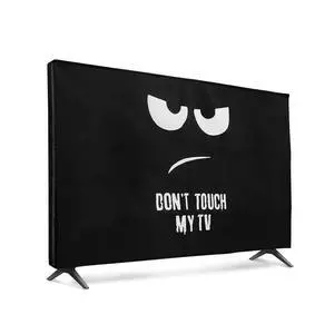 Indoor 32" TV Cover Television Dust Cover Screen Protector TV Screen Dust Protection Synthetic Fabric White/Black Indoor 32" TV Cover Television Dust Cover Screen Protector TV Screen Dust Protection Synthetic Fabric White/Black