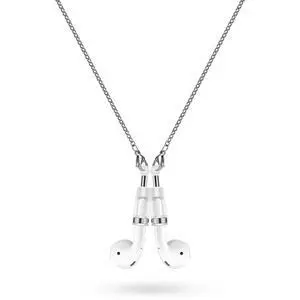 Fashion Magnetic Anti-Lost for Airpod Strap Necklace Lanyard, Neckband for AirPods 3 2 1/ Pro/ Pro 2 (Silver Foral Crew Interlocking) Fashion Magnetic Anti-Lost for Airpod Strap Necklace Lanyard, Neckband for AirPods 3 2 1/ Pro/ Pro 2 (Silver Foral Crew Interlocking)