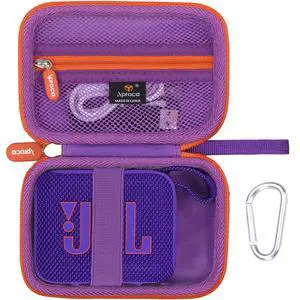 Case Compatible with JBL Go 4 / Go 3 Ultra-Portable Waterproof Dustproof Bluetooth Speaker, Portable Storage Bag for Accessories -Purple (Case Only) Case Compatible with JBL Go 4 / Go 3 Ultra-Portable Waterproof Dustproof Bluetooth Speaker, Portable Storage Bag for Accessories -Purple (Case Only)