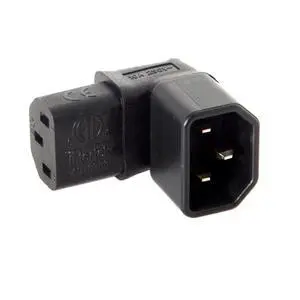 IEC Male C14 to Up+Down Direction Right Angled 90 Degree IEC Female C13 Power Extension Adapter AC Convertor IEC Male C14 to Up+Down Direction Right Angled 90 Degree IEC Female C13 Power Extension Adapter AC Convertor